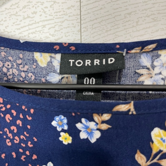 NWT Blue Torrid Dress Size 00 (M) - Picture 3 of 11